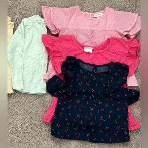 Bundle: 4 kids girl tees in size 4T, Zara
